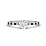 Load image into Gallery viewer, round-cut-french-pave-black-diamond-engagement-ring-in-white-gold-FD11408RORGBLACK-NL-WG_663c06f5-0a60-4aa2-a708-ba9c7f763b90?v=1762849894
