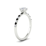 Load image into Gallery viewer, round-cut-french-pave-black-diamond-engagement-ring-in-white-gold-FD11408RORGBLACKANGLE2-NL-WG_7bf622ce-fc33-4035-9c50-259c6c441afb?v=1762849819