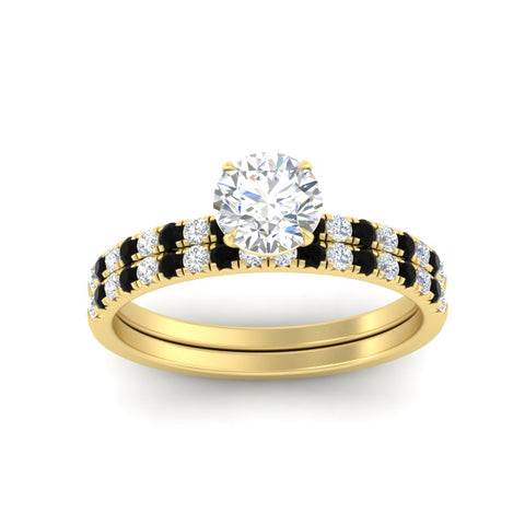 round-cut-french-pave-black-diamond-wedding-ring-set-in-yellow-gold-FD11408ROGBLACKANGLE5-NL-YG?v=1763104332