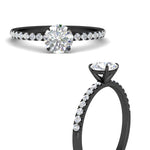 Load image into Gallery viewer, round-cut-french-pave-diamond-engagement-ring-in-black-gold-FD11408RORANGLE3-NL-BG_edfa0ab5-fcaa-47c4-9c0f-f4c40a754ba8?v=1762849894
