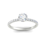 Load image into Gallery viewer, round-cut-french-pave-diamond-engagement-ring-in-white-gold-FD11408RORANGLE5-NL-WG_5a63f28f-04f4-4dd9-8257-fd7fe532dbfd?v=1762849893
