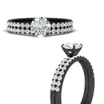 Load image into Gallery viewer, round-cut-french-pave-diamond-wedding-ring-set-in-black-gold-FD11408ROANGLE3-NL-BG_d630a7f8-6797-40c1-9a7f-73bbbc067cb6?v=1763104469
