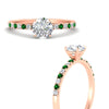 Load image into Gallery viewer, round-cut-french-pave-emerald-engagement-ring-in-rose-gold-FD11408RORGEMGRANGLE3-NL-RG_ab138c16-c56f-4fac-9f22-351e94dd814a?v=1762849893