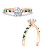 Load image into Gallery viewer, round-cut-french-pave-emerald-engagement-ring-in-rose-gold-FD11408RORGEMGRANGLE3-NL-RG_ab138c16-c56f-4fac-9f22-351e94dd814a?v=1762849893

