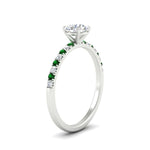 Load image into Gallery viewer, round-cut-french-pave-emerald-engagement-ring-in-white-gold-FD11408RORGEMGRANGLE2-NL-WG_3beacf1c-7dfd-4ad7-bf84-10fa8e1da84d?v=1762849893
