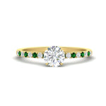 Load image into Gallery viewer, round-cut-french-pave-emerald-engagement-ring-in-yellow-gold-FD11408RORGEMGR-NL-YG_c7440743-b088-4988-be9a-e660fcd0c9f2?v=1762849819
