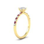 Load image into Gallery viewer, round-cut-french-pave-pink-sapphire-engagement-ring-in-yellow-gold-FD11408RORGSADRPIANGLE2-NL-YG_602c3549-5ee9-4db6-bc50-3109ac3a06ae?v=1762849893
