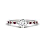 Load image into Gallery viewer, round-cut-french-pave-ruby-engagement-ring-in-white-gold-FD11408RORGRUDR-NL-WG_2b6b3293-45f3-4ca4-b922-2d709e1b44db?v=1762849894
