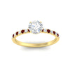 Load image into Gallery viewer, round-cut-french-pave-ruby-engagement-ring-in-yellow-gold-FD11408RORGRUDRANGLE5-NL-YG_f382b9c9-8e87-48b5-af08-866726485a3b?v=1762849894