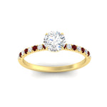 Load image into Gallery viewer, round-cut-french-pave-ruby-engagement-ring-in-yellow-gold-FD11408RORGRUDRANGLE5-NL-YG_f382b9c9-8e87-48b5-af08-866726485a3b?v=1762849894
