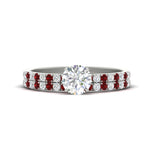 Load image into Gallery viewer, round-cut-french-pave-ruby-wedding-ring-set-in-white-gold-FD11408ROGRUDR-NL-WG?v=1763104332