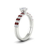 Load image into Gallery viewer, round-cut-french-pave-ruby-wedding-ring-set-in-white-gold-FD11408ROGRUDRANGLE2-NL-WG?v=1763104332
