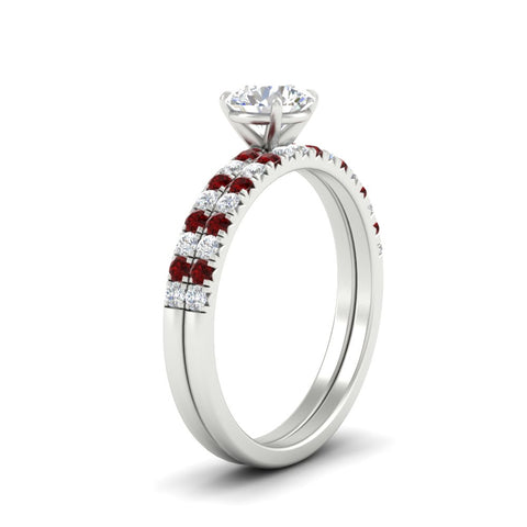 round-cut-french-pave-ruby-wedding-ring-set-in-white-gold-FD11408ROGRUDRANGLE2-NL-WG_e793701c-350e-4378-8b14-373746f92050?v=1763104469