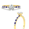 Load image into Gallery viewer, round-cut-french-pave-sapphire-engagement-ring-in-yellow-gold-FD11408RORGSABLANGLE3-NL-YG_5b845f4e-18d6-4204-b28c-5e346be66235?v=1762849894