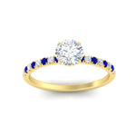 Load image into Gallery viewer, round-cut-french-pave-sapphire-engagement-ring-in-yellow-gold-FD11408RORGSABLANGLE5-NL-YG_f71087fd-65d1-4dc0-b18e-396c2fd42e33?v=1762849818