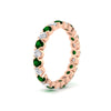 Load image into Gallery viewer, round-cut-full-eternity-1.60-carat-diamond-and-emerald-wedding-band-in-rose-gold-FD8072ROBGEMGRANGLE2-1.61CT-NL-RG?v=1751956605