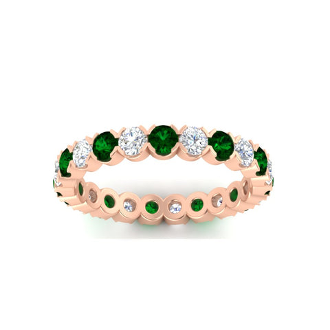 round-cut-full-eternity-1.60-carat-diamond-and-emerald-wedding-band-in-rose-gold-FD8072ROBGEMGRANGLE5-1.61CT-NL-RG?v=1751956605