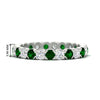 Load image into Gallery viewer, round-cut-full-eternity-1.60-carat-diamond-and-emerald-wedding-band-in-white-gold-FD8072ROBGEMGR-1.61CT-NL-WG-HW?v=1751956607