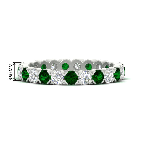 round-cut-full-eternity-1.60-carat-diamond-and-emerald-wedding-band-in-white-gold-FD8072ROBGEMGR-1.61CT-NL-WG-HW?v=1751956607