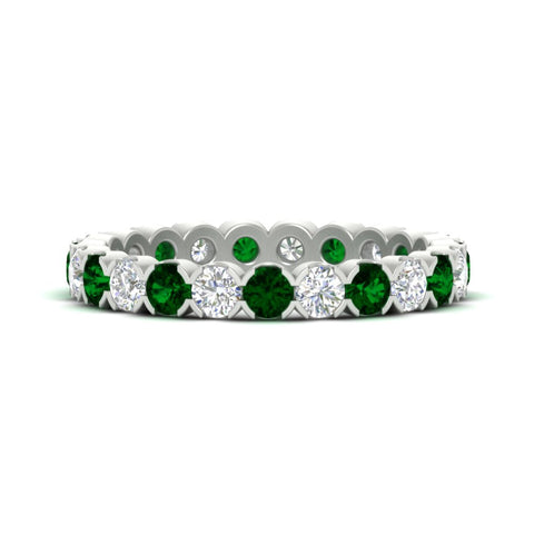 round-cut-full-eternity-1.60-carat-diamond-and-emerald-wedding-band-in-white-gold-FD8072ROBGEMGR-1.61CT-NL-WG?v=1751956607