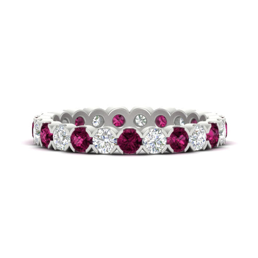 round-cut-full-eternity-1.60-carat-diamond-and-pink-sapphire-wedding-band-in-white-gold-FD8072ROBGSADRPI-1.61CT-NL-WG?v=1751956607
