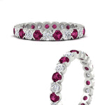 Load image into Gallery viewer, Round Cut Full Eternity 1.60 Carat Diamond Wedding Band
