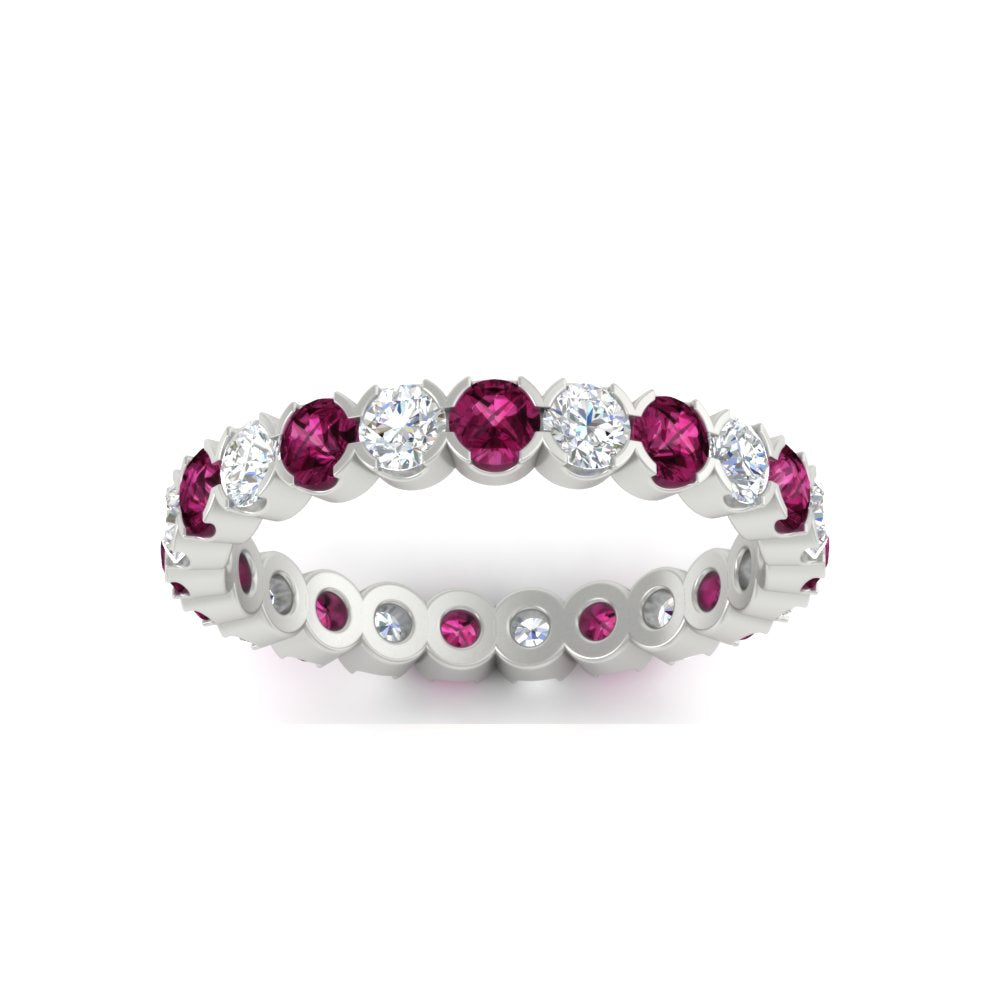 Round Cut Full Eternity 1.60 Carat Diamond Wedding Band