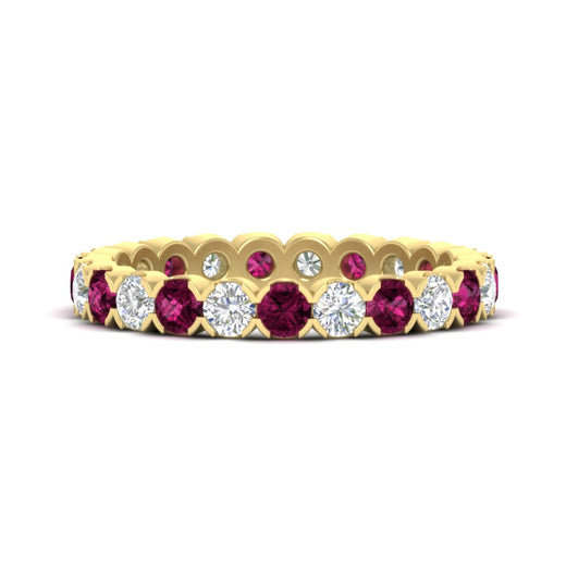 round-cut-full-eternity-1.60-carat-diamond-and-pink-sapphire-wedding-band-in-yellow-gold-FD8072ROBGSADRPI-1.61CT-NL-YG?v=1751956609