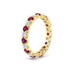 Load image into Gallery viewer, Round Cut Full Eternity 1.60 Carat Diamond Wedding Band
