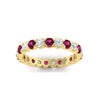 Load image into Gallery viewer, round-cut-full-eternity-1.60-carat-diamond-and-pink-sapphire-wedding-band-in-yellow-gold-FD8072ROBGSADRPIANGLE5-1.61CT-NL-YG?v=1751956609
