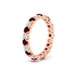 Load image into Gallery viewer, Round Cut Full Eternity 1.60 Carat Diamond Wedding Band
