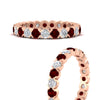 Load image into Gallery viewer, round-cut-full-eternity-1.60-carat-diamond-and-ruby-wedding-band-in-rose-gold-FD8072ROBGRUDRANGLE3-1.61CT-NL-RG?v=1751956605