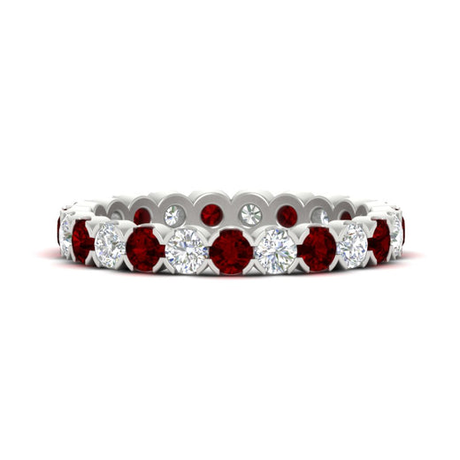 round-cut-full-eternity-1.60-carat-diamond-and-ruby-wedding-band-in-white-gold-FD8072ROBGRUDR-1.61CT-NL-WG?v=1751956607