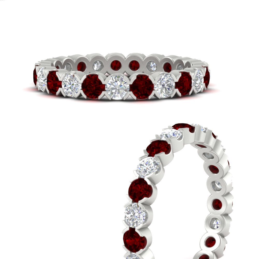 Round Cut Full Eternity 1.60 Carat Diamond Wedding Band