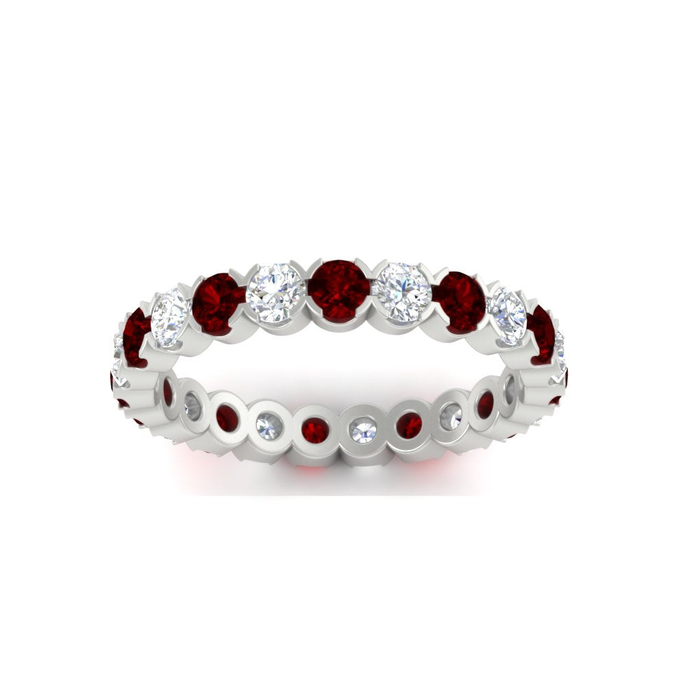 Round Cut Full Eternity 1.60 Carat Diamond Wedding Band