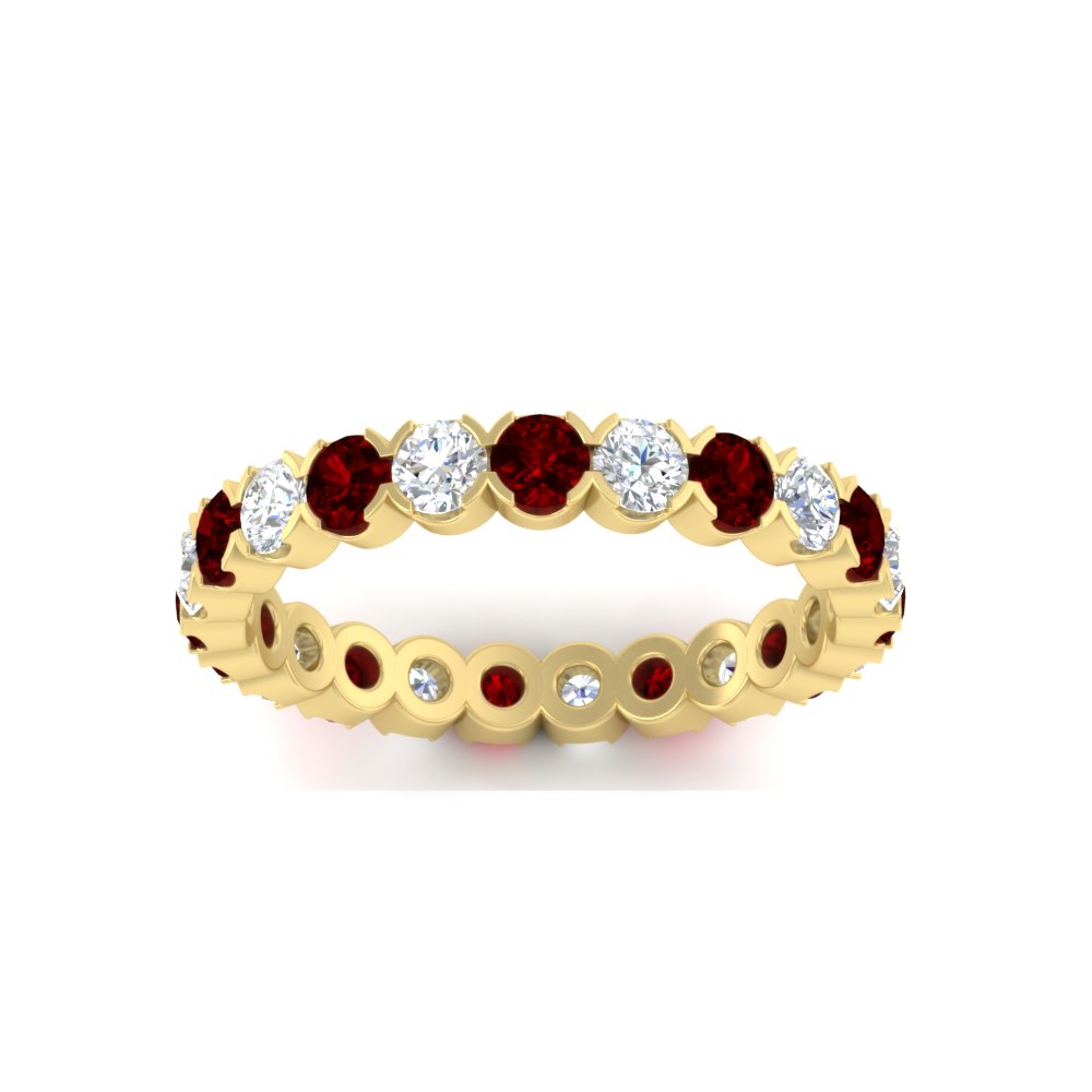 Round Cut Full Eternity 1.60 Carat Diamond Wedding Band