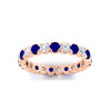Load image into Gallery viewer, round-cut-full-eternity-1.60-carat-diamond-and-sapphire-wedding-band-in-rose-gold-FD8072ROBGSABLANGLE5-1.61CT-NL-RG?v=1751956604