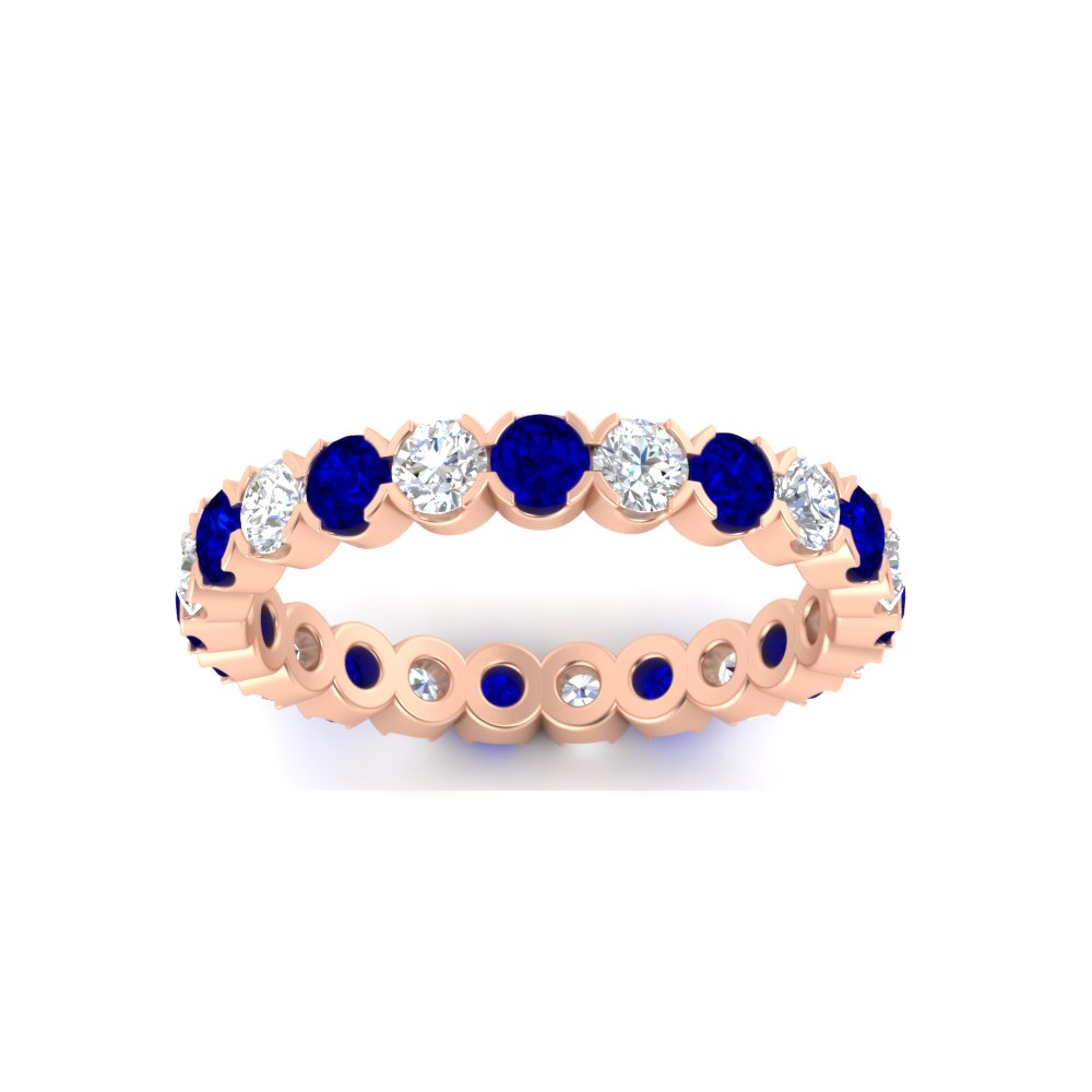 Round Cut Full Eternity 1.60 Carat Diamond Wedding Band