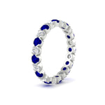 Load image into Gallery viewer, Round Cut Full Eternity 1.60 Carat Diamond Wedding Band
