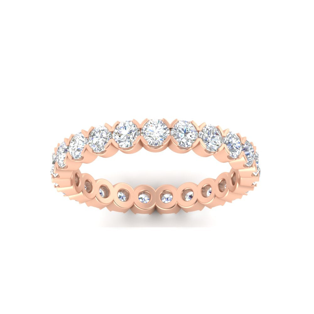 Round Cut Full Eternity 1.60 Carat Diamond Wedding Band