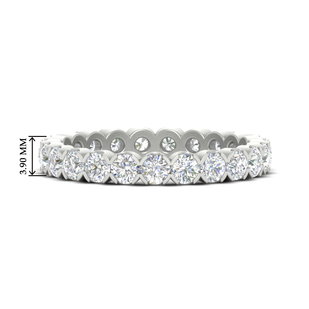 Round Cut Full Eternity 1.60 Carat Diamond Wedding Band