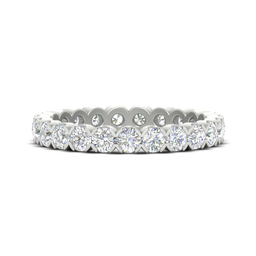 Round Cut Full Eternity 1.60 Carat Diamond Wedding Band