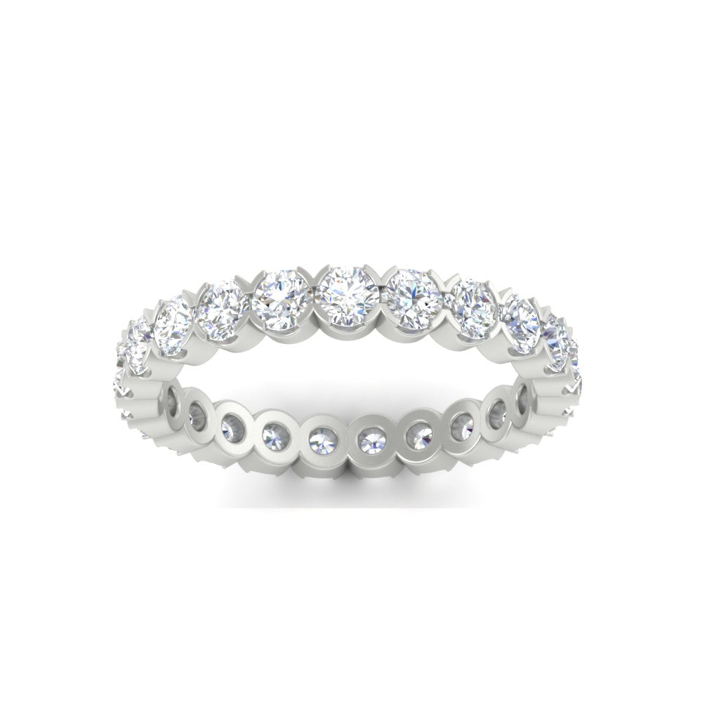 Round Cut Full Eternity 1.60 Carat Diamond Wedding Band