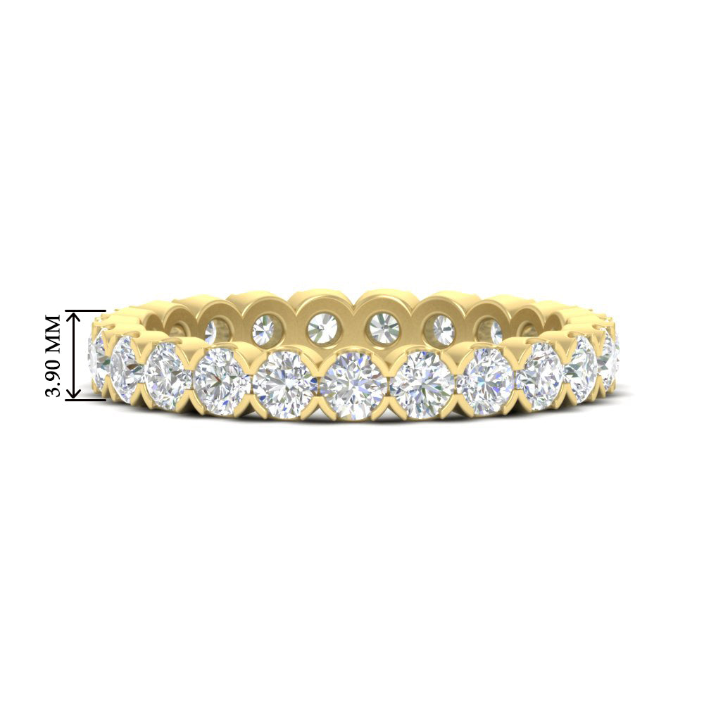 Round Cut Full Eternity 1.60 Carat Diamond Wedding Band