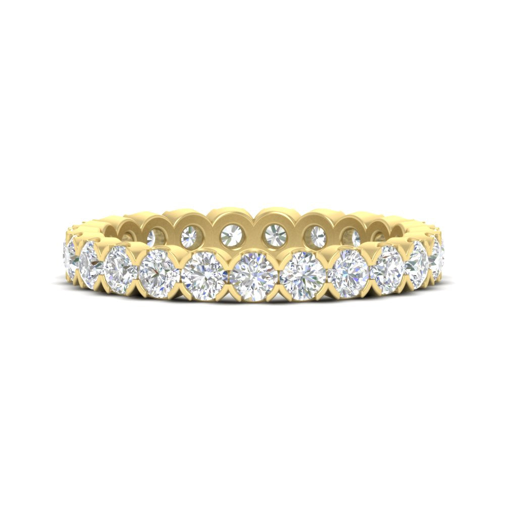 Round Cut Full Eternity 1.60 Carat Diamond Wedding Band