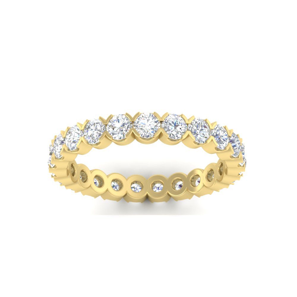 Round Cut Full Eternity 1.60 Carat Diamond Wedding Band