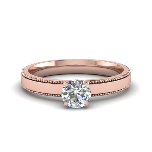 round-cut-glossy-milgrain-single-stone-anniversary-diamond-ring-in-14K-rose-gold-FD-ENR8985ROR-NL-RG