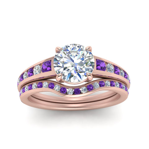 round-cut-graduated-channel-diamond-wedding-set-with-purple-topaz-in-FD122866ROGVITO-NL-RG