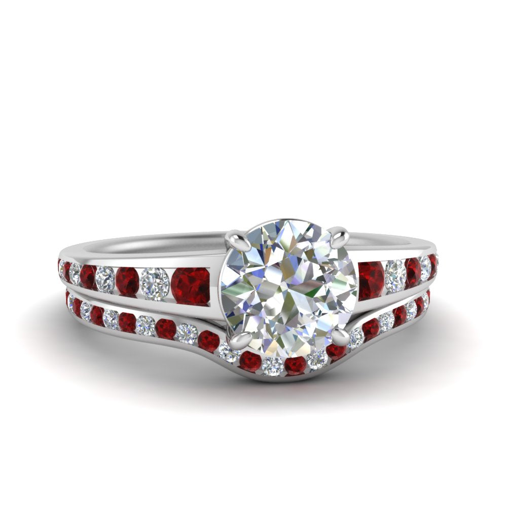 round-cut-graduated-channel-diamond-wedding-set-with-ruby-in-FD122866ROGRUDR-NL-WG