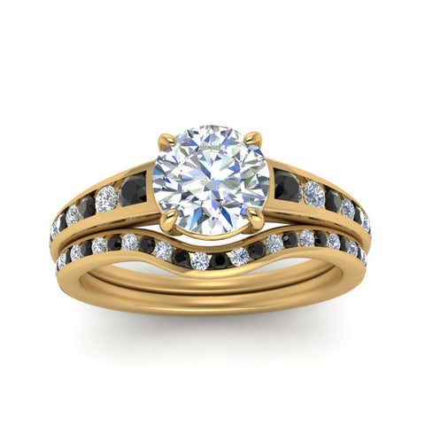 round-cut-graduated-channel-wedding-set-with-black-diamond-in-FD122866ROGBLACK-NL-YG